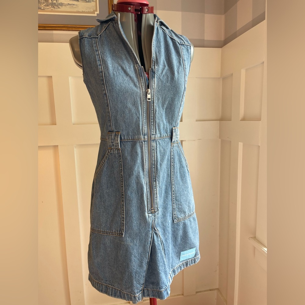 Calvin Klein Jeans Blue Denim Mini Dress